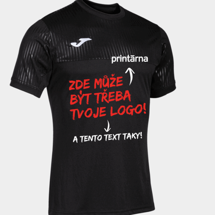 JOMA MONTREAL SHORT SLEEVE T-SHIRT FLUOR TURQUOISE– S Vlastním Potiskem Nebo Bez