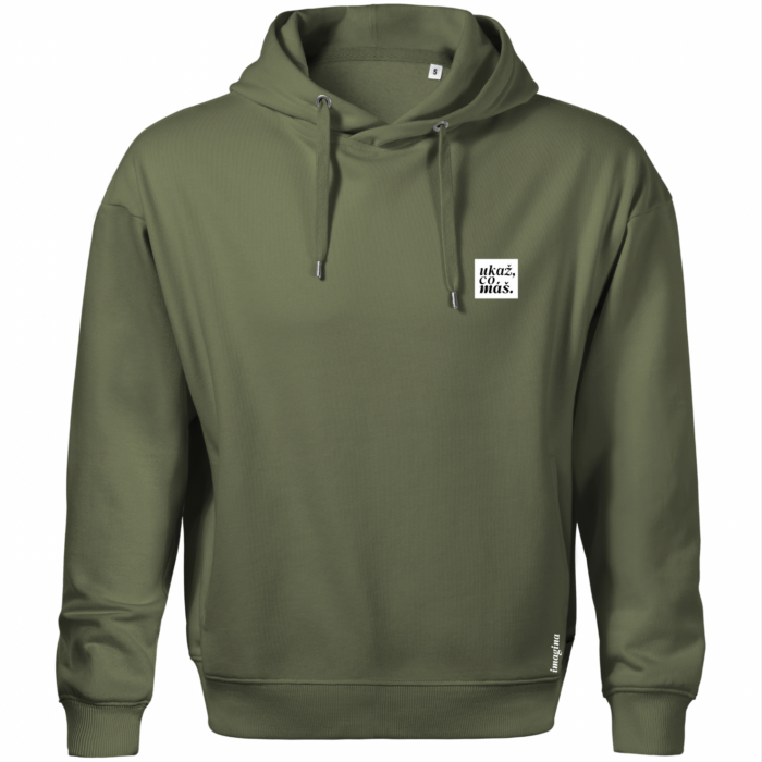 "Ukaž, co máš" Green Hoodie