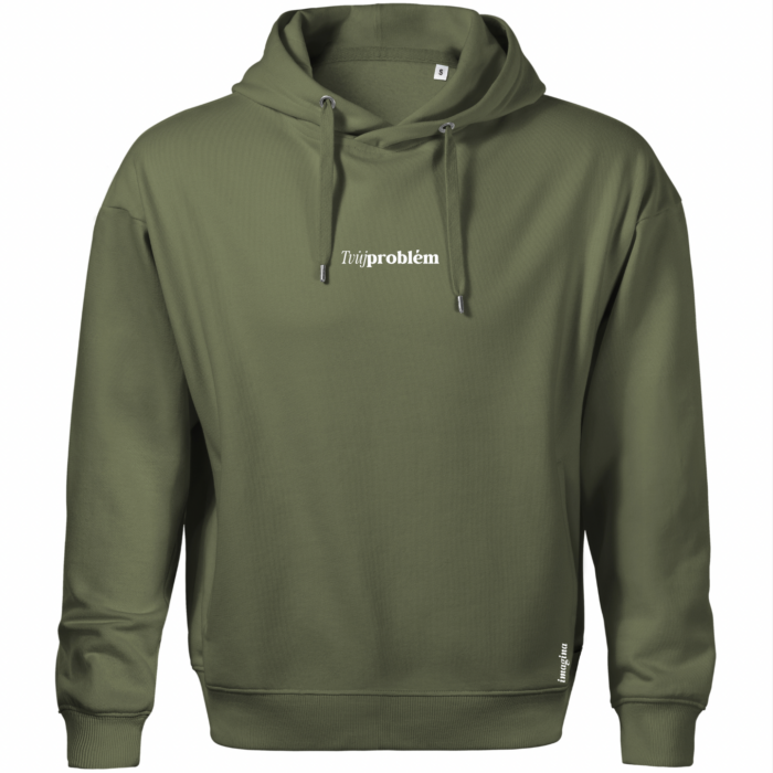 "Tvůj problém" Green Hoodie