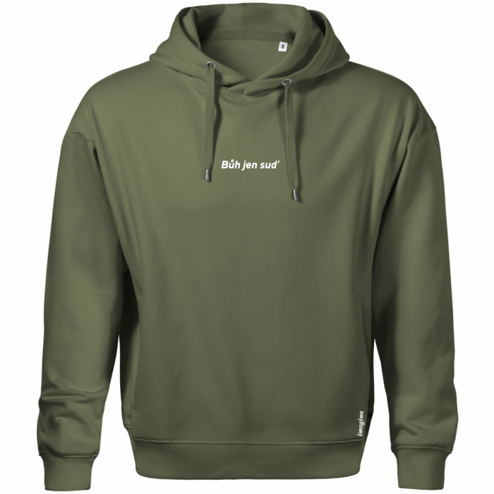 "Bůh jen suď" Green Hoodie