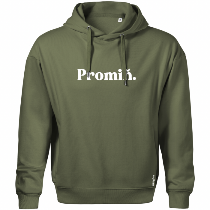 "Promiň" Green Hoodie