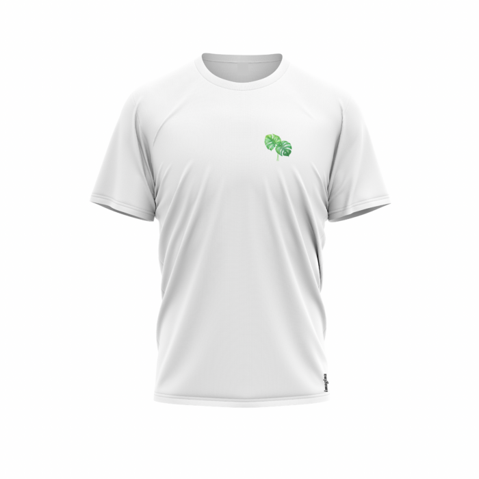 "Monstera" na bílém