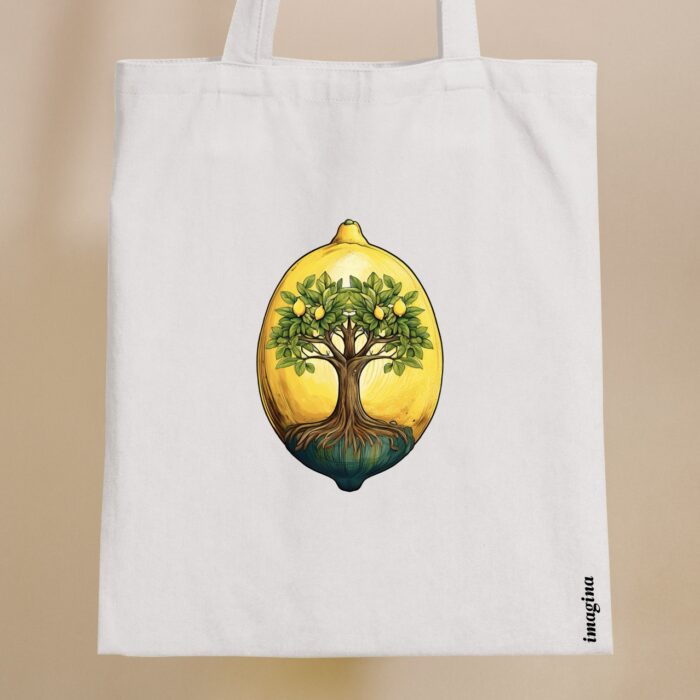 Lemon tree bílá plátěnka