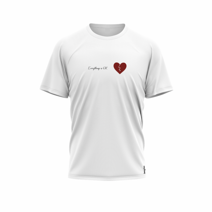 Broken heart na bílém