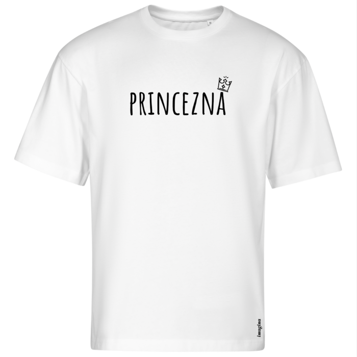 "Princezna" oversized bílé triko