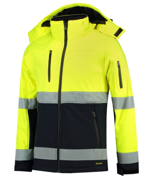 Bi-color EN ISO 20471 Softshell T52 - Softshellová bunda unisex